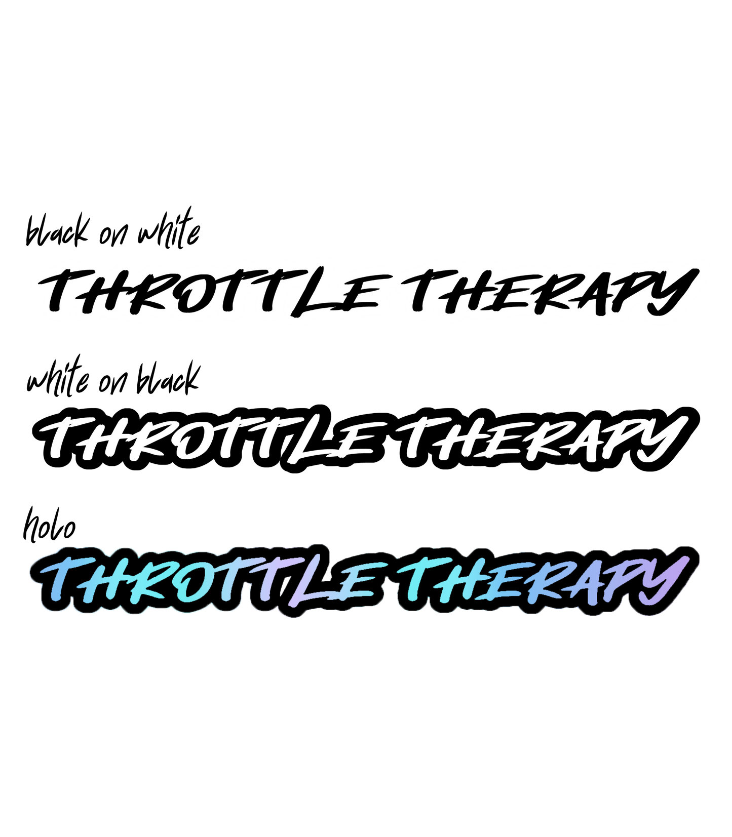 STICKER V2 | THROTTLE THERAPY