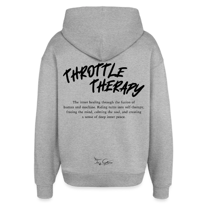 HOODIE V2 grey | OVERSIZE - Grau meliert