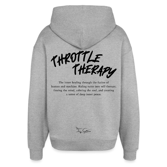 HOODIE V2 grey | OVERSIZE - Grau meliert